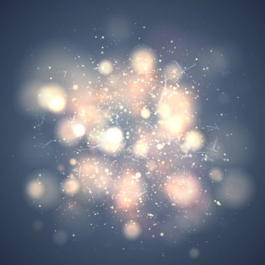 Soyut parlak selam. Gökyüzünde parlak renklerin patlaması. vektör arkaplanı