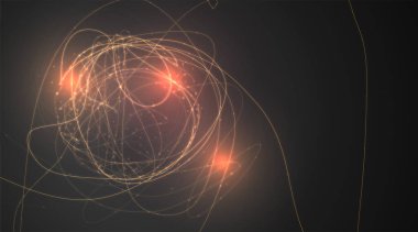 Çizgilerin ve noktaların soyut vektör arkaplanı, eğimli güzel şekiller.