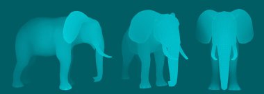 3D vektör fil. Tasarım için ayarla