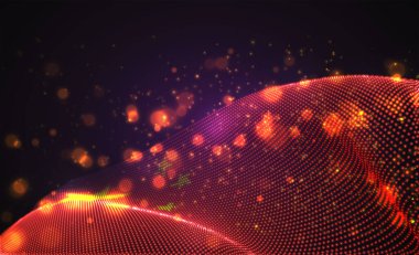 Soyut noktalardan oluşan parlak ülke bayrağını taşıyın. Çin