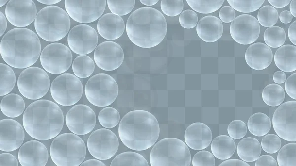 Векторный Прозрачный Пузырь Фоне — стоковый вектор