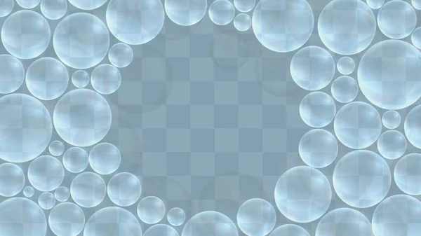 Vector Transparent Bubble Background — Stock Vector