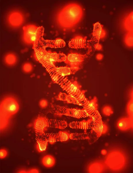 Vektör Soyut Elemanı Bilimsel Araştırma Hastalıkların Tedavisi Dna — Stok Vektör