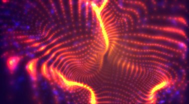 Kırmızı ışık akımlı turuncu vektör