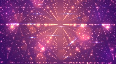 Bright vector infinity background with flashes of stars. clipart