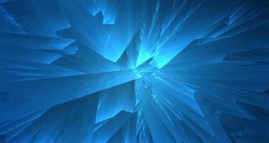 Çizgilerin ve 3D şekillerin soyut vektör arkaplanı