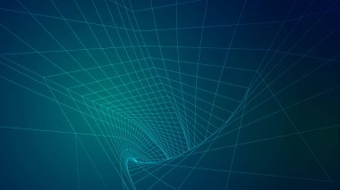 Parlak parçacıkların ve yolların soyut arkaplanı. vektör illüstrasyonu