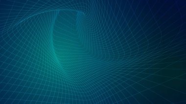 Parlak parçacıkların ve yolların soyut arkaplanı. vektör illüstrasyonu