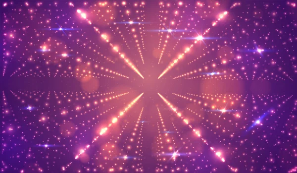Ljus Vektor Oändlighet Bakgrund Med Blixtar Stjärnor — Stock vektor