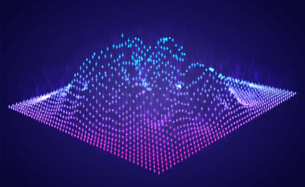 Vektorabstrakte Informationsgrafik Form Eines Berges Hell Leuchtendes Gestaltungselement — Stockvektor