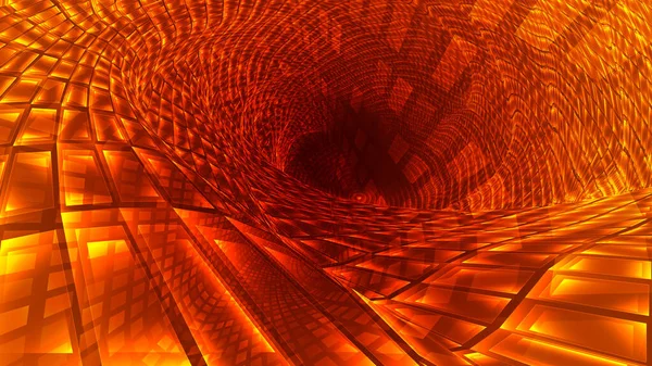 Abstrakter Hintergrund Von Hell Leuchtenden Teilchen Und Wegen Vektorillustration — Stockvektor