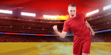 Erkek Futbol ya da futbol oyuncu sahada