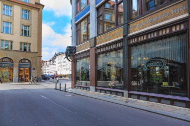 Leipzig, Almanya - Mart, 2018 yaklaşık: Leipzig Riquethaus kasaba Almanya