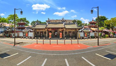 Singapore, Singapur - Eylül, 2017 yaklaşık: Thian Hock Keng tapınağı Singapur.