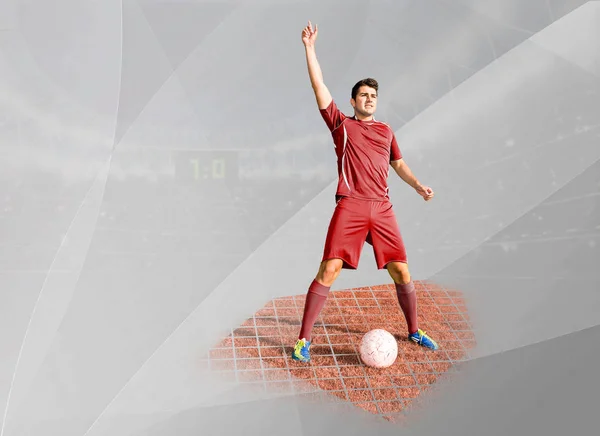 Soccer Football Player Field — Stock Photo, Image