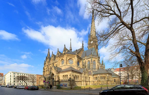 Leipzig Németország Március 2018 Körül Szent Petri Templom Alis Peterskirche — Stock Fotó