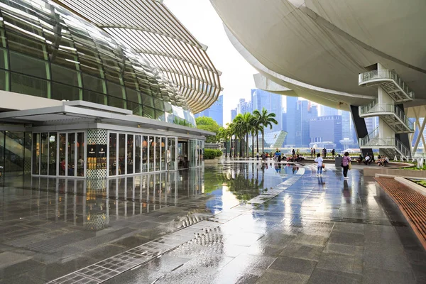 Singapur Singapur Cca Září 2017 Bayfront Marina Bay Artscience Muzeum — Stock fotografie