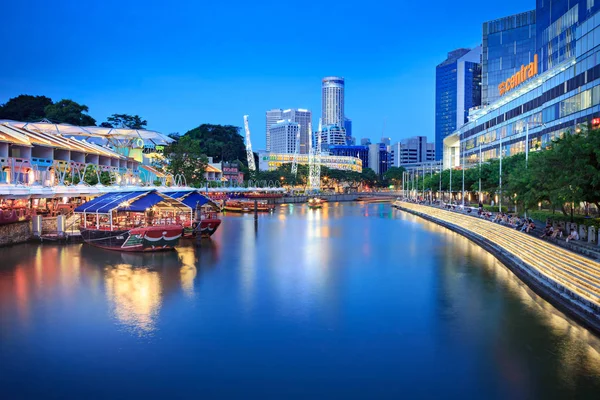 Singapur Singapur Circa Septiembre 2017 Clarke Quay Singapur Ciudad Por — Foto de Stock