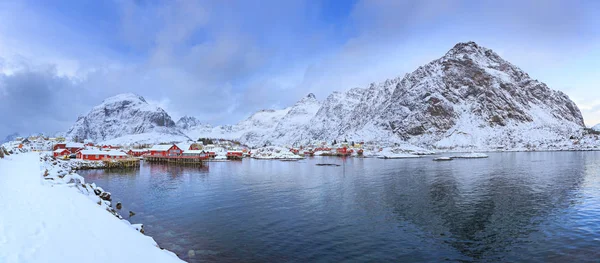 Aldeia Pescadores Chamada Nas Ilhas Lofoten Noruega — Fotografia de Stock