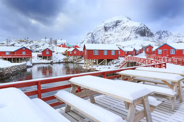 Χωριό Του Ψαρά Κάλεσε Ένα Νησιά Lofoten Της Νορβηγίας — Φωτογραφία Αρχείου
