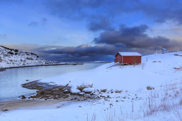 Halász Falu Elnevezése Lofoten Szigetek Norvégia — Stock Fotó