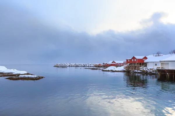 Χωριό Του Ψαρά Κάλεσε Ένα Νησιά Lofoten Της Νορβηγίας — Φωτογραφία Αρχείου
