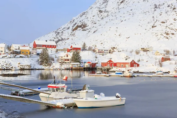 Pueblo Pescadores Sund Las Islas Lofoten Noruega — Foto de Stock