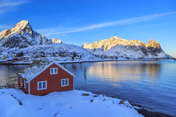 Desa Nelayan Reine Kepulauan Lofoten Norwegia — Stok Foto