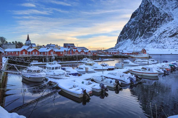 Fishermans Vesnice Reine Lofoten Ostrovy Norsko — Stock fotografie