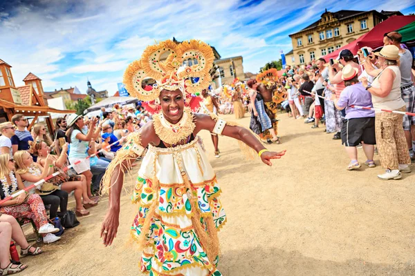 Coburg Germany July 2016 Unidentified Samba Dancer Participates Annual Samba — Stock Photo, Image