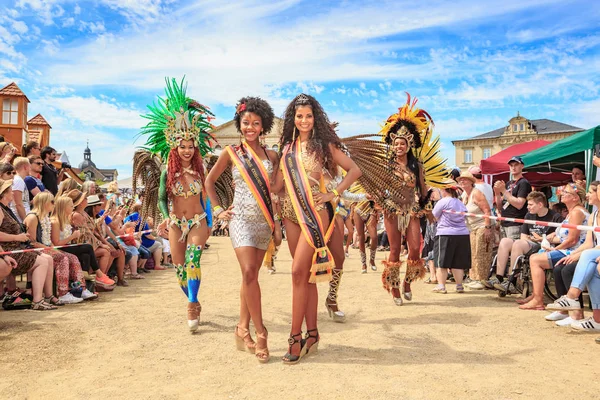 Coburg Germany July 2016 Unidentified Samba Dancer Participates Annual Samba — Stock Photo, Image