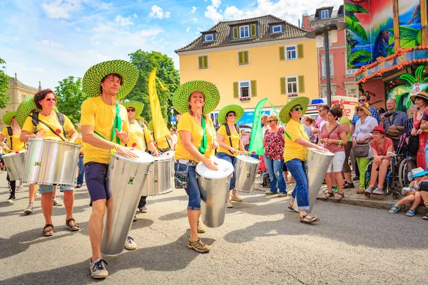Coburg Allemagne Juillet 2016 Une Danseuse Samba Non Identifiée Participe — Photo