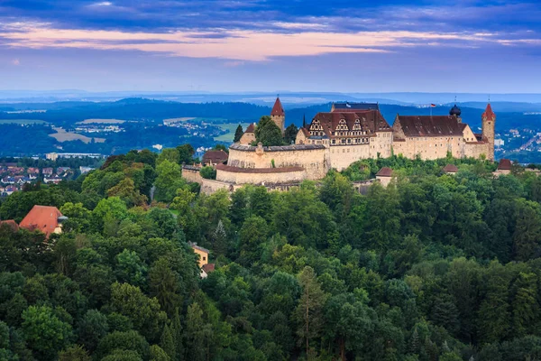 Αέρα Θέα Φέστε Φρούριο Coburg Βαυαρία Γερμανία — Φωτογραφία Αρχείου