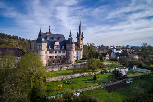 Vista Aérea Del Castillo Ahorn Coburgo Baviera Alemania — Foto de Stock