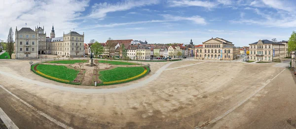 ババリア ドイツのコーブルク劇場広場の町 — ストック写真