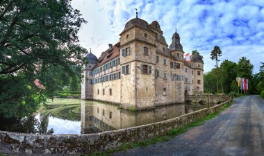 MITWITZ, GERMANY - CIRCA AUGUST, 2017:  Schloss Mitwitz, a castle in  Mitwitz, Bavaria, Germany