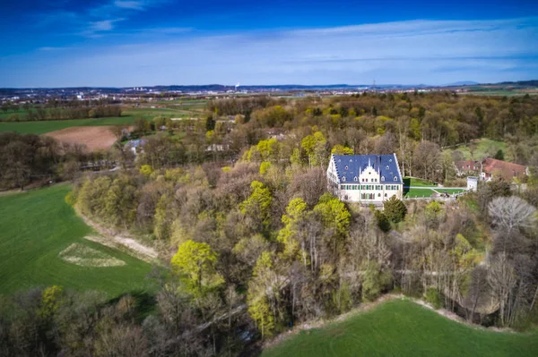 Vista Aérea Del Palacio Rosenau Coburgo Baviera Alemania — Foto de Stock