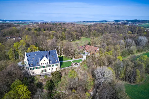 Vista Aérea Del Palacio Rosenau Coburgo Baviera Alemania — Foto de Stock