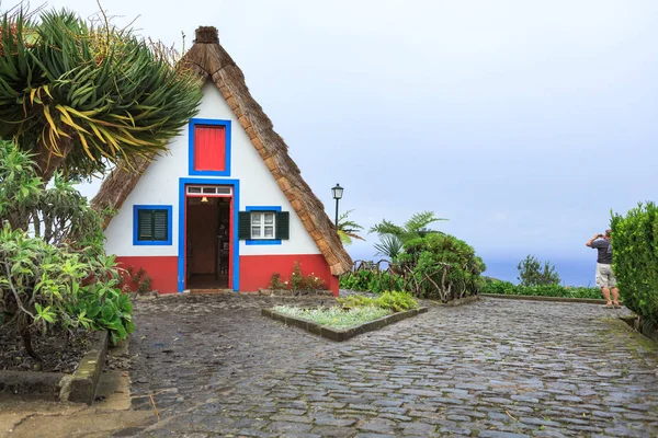 Santana Madeira Island Portugal Oktober 2014 Traditional House Santana Village — Stock Photo, Image