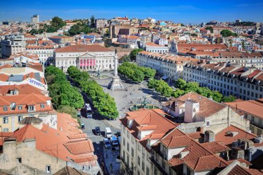 Lisbon, Portekiz - Ekim, 2016 yaklaşık: Lizbon sokakları town, Portekiz.