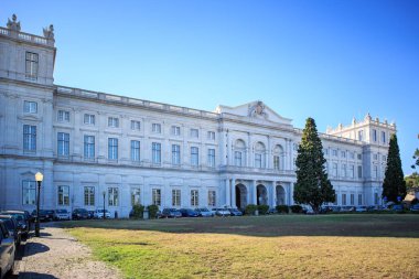 Lisbon, Portekiz - Ekim, 2016 yaklaşık: Ajuda Ulusal Sarayı'Lizbon yakınındaki Belem