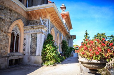 Sintra, Portekiz - Ekim, 2016 yaklaşık: Park ve Palace Monserrate Sintra, Portekiz