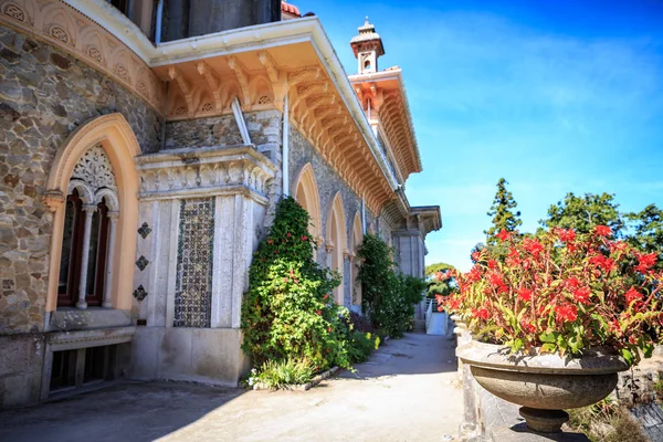 Sintra, Portekiz - Ekim, 2016 yaklaşık: Park ve Palace Monserrate Sintra, Portekiz