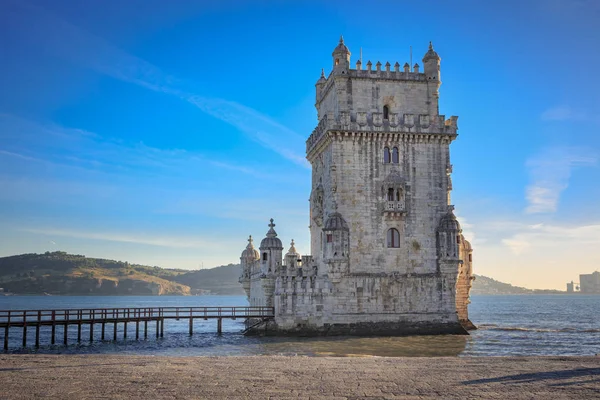 Castello Torre Belem Belem Vicino Lisbona Portogallo — Foto Stock