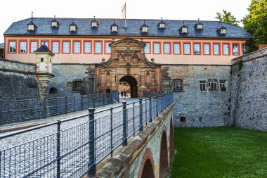 Almanya şehirde Erfurt Petersberg Kalesi