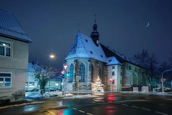 Night Scenes Coburg Town Germany — Stock Photo, Image