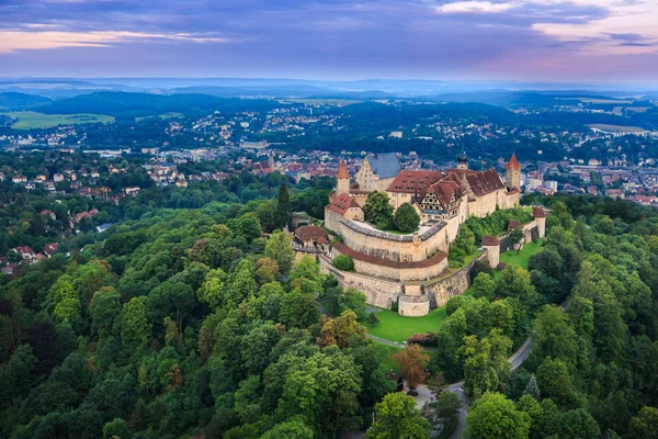 Hava görünüm haber kale Coburg, Bavyera, Almanya