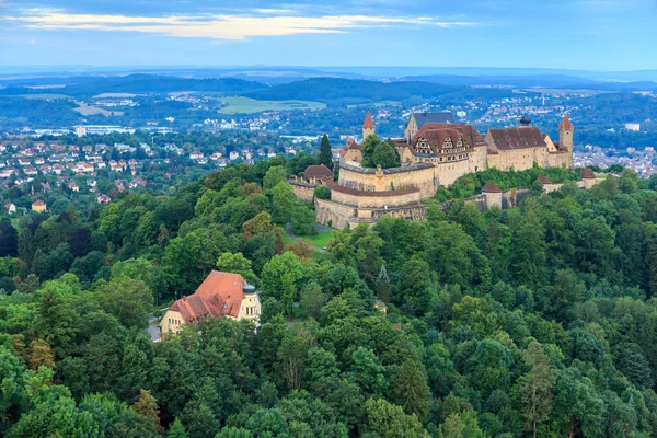 Vista Aérea Fortaleza Veste Coburgo Baviera Alemania — Foto de Stock