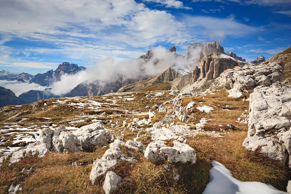 Drei Zinnen Oblast Pádu Alpách Dolomity Itálie — Stock fotografie