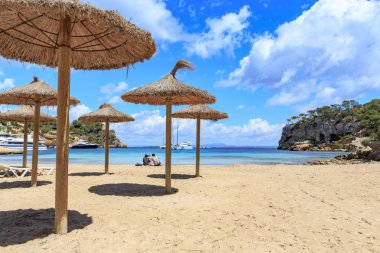 Mallorca Island, Akdeniz'de, İspanya Balear Adaları portalları Vells koy
